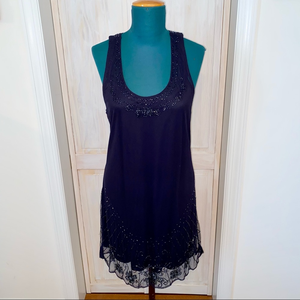 American Eagle - Racerback Beaded Dress - Size L